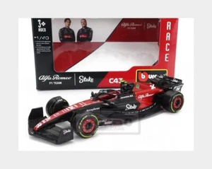 1:43 BURAGO Alfa Romeo F1 C43 #24 Season 2023 Guanyu Zhou Black Red BU38085-ZH - Foto 1 di 2
