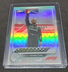 F1 Topps Chrome 2022 Lewis Hamilton Refractor Qatar 2021 Winner Formula 1 #170 - Zdjęcie 1 z 1