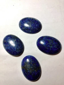 Excellent Jewelry Grade Blue Lapis Lazuli Cabochon Lapidary Lot of (4) Gemstones - Picture 1 of 5