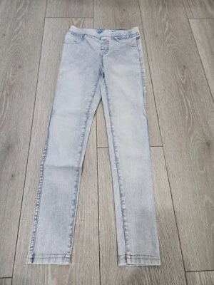H&M Ajustado Elástico Elegante Azul Claro Denim Jeggings Niños Talla 8/9 Foto 1 de 4