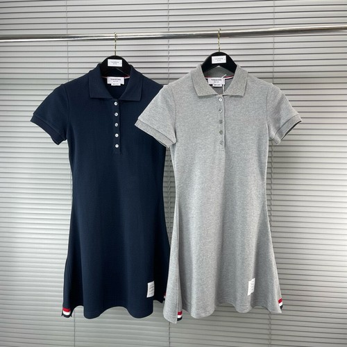 Abito lungo medio Thom Browne donna primavera estate nuovo vita alta dimagrante