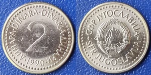 Yugoslavia 2 dinara, 1990 - Picture 1 of 1