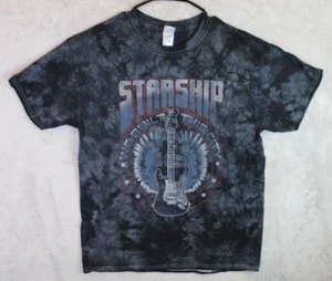 Maglietta Starship Band Uomo M L 3XL Tie Dye Grafica We Built This City Chitarra - Foto 1 di 4