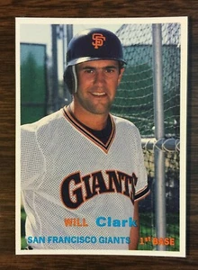 1990 Will Clark #21 SCD Baseballkarte Preisführer monatliche Einsteckkarte B2165313 - Bild 1 von 1