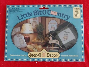 PINEAPPLE WELCOME HOME Sign MYLAR PAINT PLAID STENCIL DECOR NEW 1954 - Picture 1 of 10