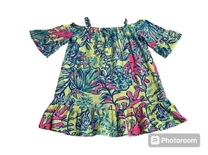 Lilly Pulitzer Jaci Cold Shoulder Dress Size S 4-5 - Picture 1 of 10