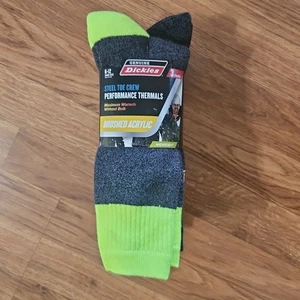 3 PAIRS MENS DICKIES THERMAL STEEL TOE MID WEIGHT PERFORMANCE CREW SOCK 6-12 - Picture 1 of 8