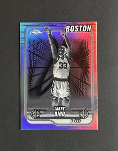 Baloncesto Larry Bird #32 Topps cromado 2024-25 refractor negativo Celtics - Imagen 1 de 2