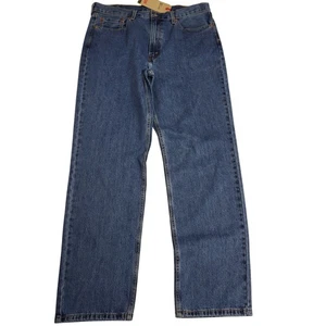 Levi's 550 Relaxed Fit Slightly Tapered Jeans Mens 38x36 (35) Blue Denim - Picture 1 of 10