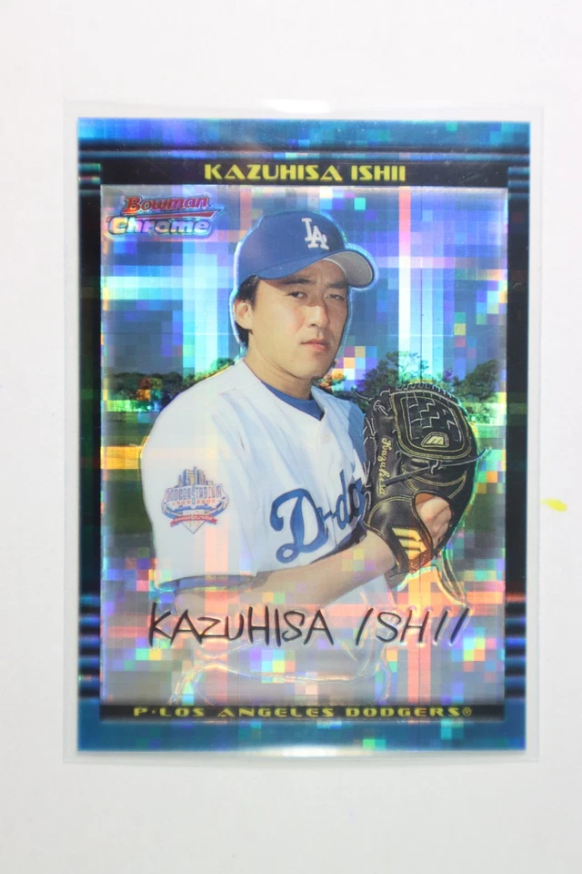 2002 Bowman Chrome Kazuhisa Ishii X-fractor Refractor #403 SP /250 - Image 1 of 2