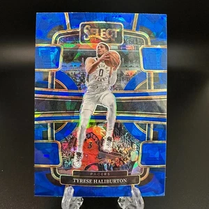 2023-24 Panini Select Blue Cracked Ice Prizm Tyrese Haliburton 29 Indiana Pacers - Picture 1 of 2