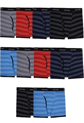 Fruit of the Loom 男孩无标签棉混纺平角内裤 10 件装 L 码❗️无标签 — 第 1/4 张图片