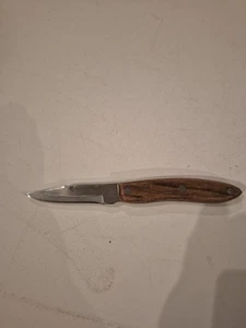 Mini coltello vintage Olympia manico in legno inox - Foto 1 di 6