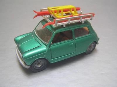 Mebetoys A-61 Mini Minor Con Sci with Skis metallic green late version 1/43 NM - Image 1 of 4