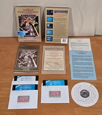 AD&D Dungeons Dragons Pool Radiance IBM PC Big Box Game Complete CIB 5.25" SSI - Image 1 of 4