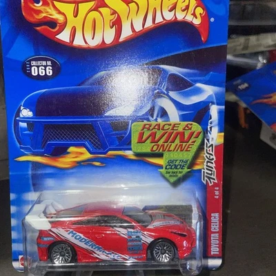 Toyota Celica 2002 Hot Wheels #66 Tuners Series 4/4 rojo con radios de encaje cromados Foto 1 de 4
