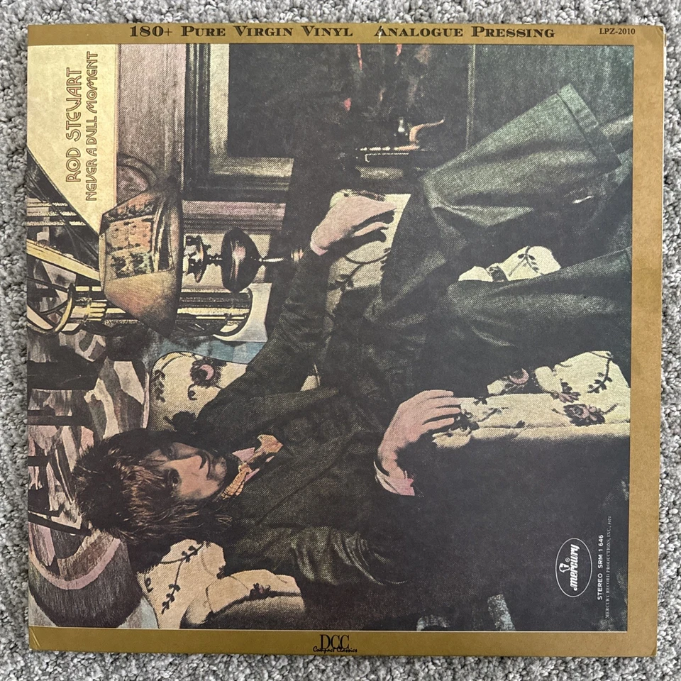 ROD STEWART NEVER A DULL MOMENT LP RECORD DCC 180 GRAM ANALOGUE #108 Read Desc - Image 1 of 4