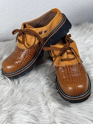 Ariat Women’s Western Lace-Up Mules 9.5 Brown Suede Ostrich Lug Sole Boho - Image 1 of 4