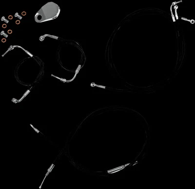 Kit de controles de manillar LA STD negro 15-17 pulgadas con ABS Harley Road Glide personalizado 10-13 Foto 1 de 3