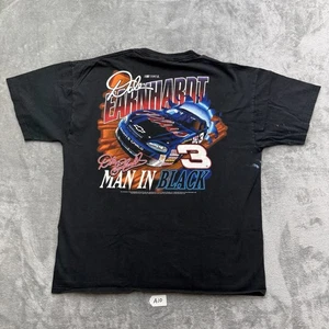 Vintage NASCAR Dale Earnhardt #3 Man In Black T-shirt Size XL Med 90’s - Picture 1 of 9