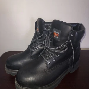 Timberland Pro Men's Boots 13W Waterproof  Direct Attach 6”  Soft Toe Black - Picture 1 of 18