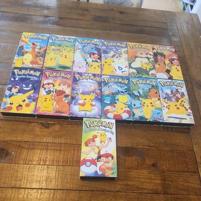 Lot Of 13 Pokémon Red Case  Viz Vider Pioneer VHS Series - Image 1 of 4