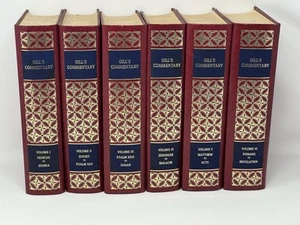 Gill's Commentary 6 Volume Set by John Gill (Genesis - Revelation) Hardcover - Picture 1 of 9