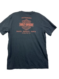 Harley-Davidson Men' s Short-Sleeve Black T-Shirt Pre-Owned M Medium Milwaukee - Picture 1 of 9