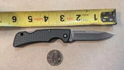 Gerber US 1 Pocket Knife - Lockback - Plain Edge Blade - Rubber Handle - Image 1 of 4