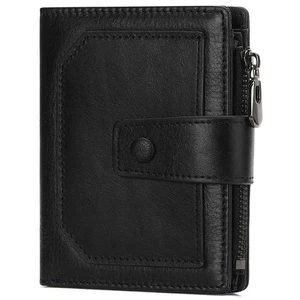 Genuine Leather Wallets for Men with Zipper, RFID Blocking Mens Wallet with C... - Bild 1 von 9