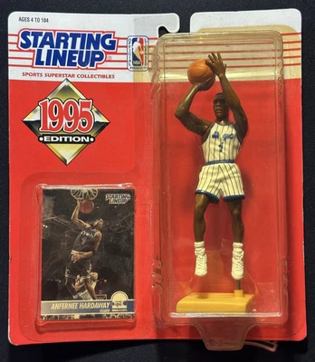 1995 Kenner Стартовый состав Anfernee Penny Hardaway SLU с Картой Новый нераспакованный Orlando Magic - Изображение 1 из 2