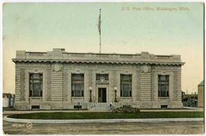 U S Post Office, Muskegon MI Michigan 1900s - Picture 1 of 1