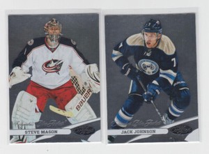 12/13 Panini Certified Columbus Blue Jackets (2 Cards) Steve Mason Jack Johnson