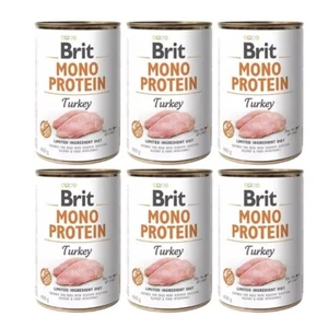 6x400 g BRIT Mono Protein Nassfutter mit Truthahn getreidefrei adulte Hunde - Bild 1 von 2