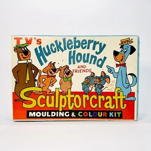 Rare Vintage Sculptorcraft Huckleberry Hound & Friends Moulding Set Boxed - Picture 1 of 12
