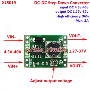 2A Mini DC-DC Buck Step Down Adjustable Converter 4.5V-40V To 3.3V 6V 9V 12V 24V - Picture 1 of 3