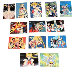Sailor Moon 1996 world Collection Post Card Lot of 13 Italy - Picture 1 of 10