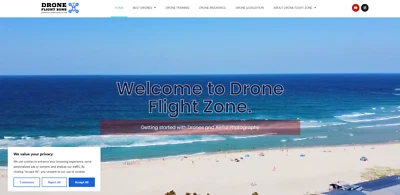Domain Name And Website droneflightzone.com Affiliate Site DJI Drones - Image 1 of 2
