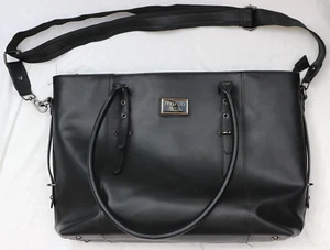 Sacoche ordinateur portable MOSISO cuir PU noir 17,3" bureau femme élégant très bon état - Photo 1/5
