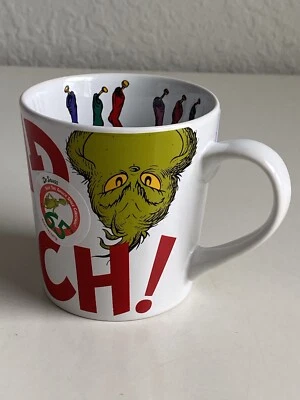 DR. SEUSS Dr Seuss The Grinch Who Stole Christmas Decorative Mug 6 Stockings Inside NEW
