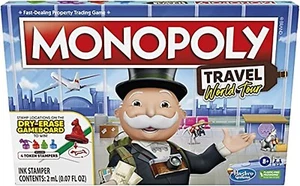 Monopoly Travel World Tour Gioco da Tavolo Hasbro Gaming Parker Brothers Nuovo - Foto 1 di 7