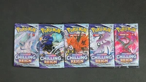 5x PAQUETES DE REFUERZO Pokémon Chilling Reign Juego Completo de Arte NUEVO SELLADO - Imagen 1 de 1