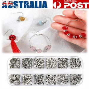 360pcs Silver Spacer Beads Jewelry Bead Charm Spacers for Jewelry Making DIY AU - Picture 1 of 12