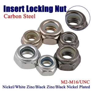 Tuerca de torsión predominante | Nylock y bloqueo de metal | Acero al carbono | Níquel/Zinc/Negro - Imagen 1 de 57