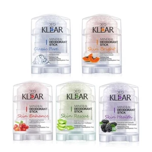 6x DEOKLEAR Mineral Deodorant Stick Natural Crystal Alum Roll-On Bright 70g - Picture 1 of 18