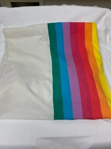 TOMORROWS RAINBOW Double Full Fitted Sheet Wamsutta - Picture 1 of 4