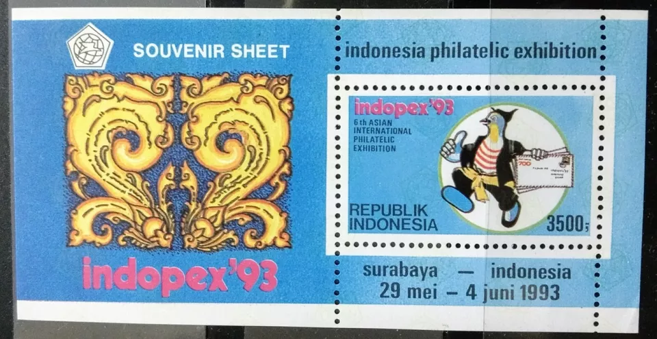 121.INDONESIA 1993 STAMP M/S INDOPEX 93 .MNH - Image 1 of 1