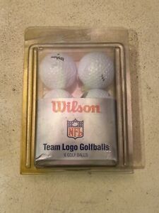 (6) Dallas Cowboys Football Logo Wilson Golf Ball NFL Collectible RARE Vintage