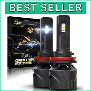 All-Weather H11 H8 H9 Fog Lights 6500K Brightness - Waterproof & Silent Cooling - Picture 1 of 9