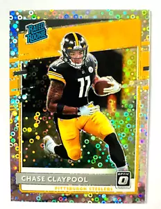 Tarjeta Donruss Optic Chase Claypool Silver Disco Prizm 2020 SP #/125 ¡Steelers! - Imagen 1 de 3
